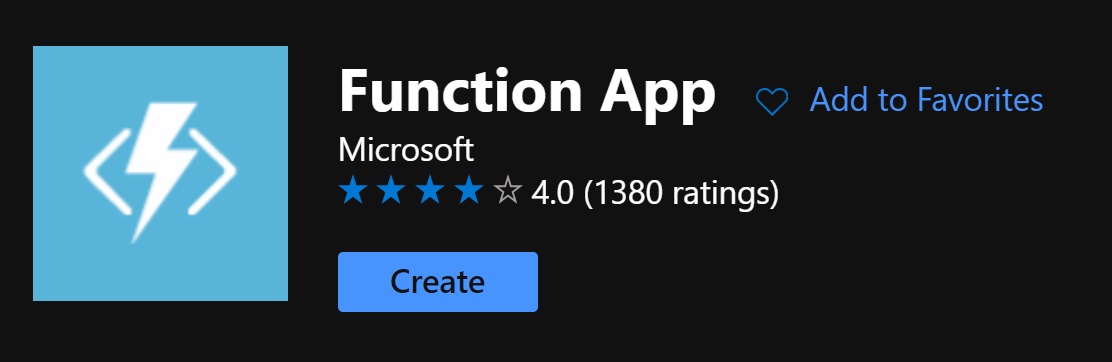 Create Azure Function App