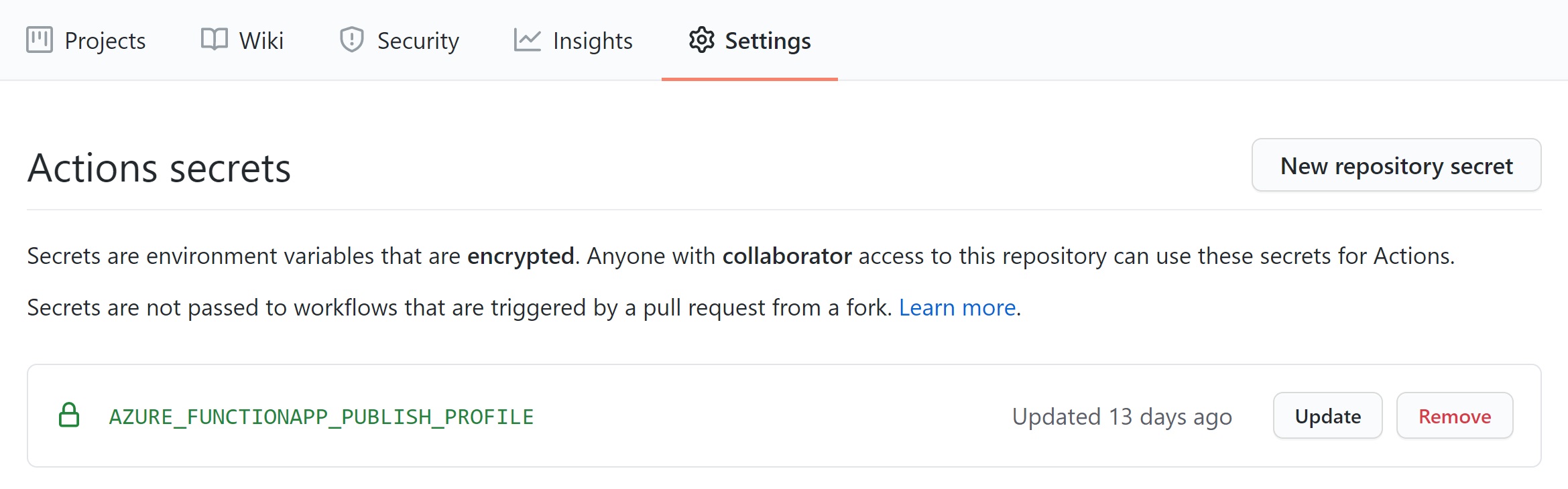 GitHub Secrets